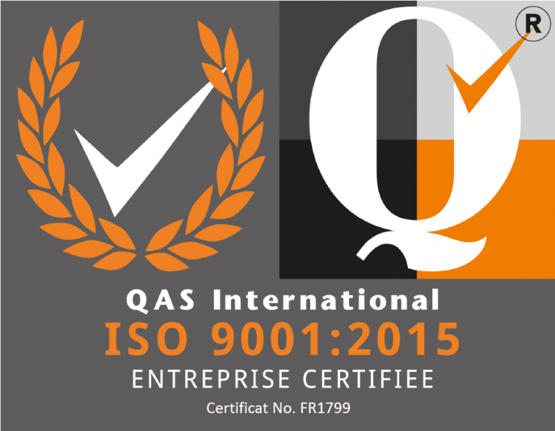 CERNI est certifié ISO 9001